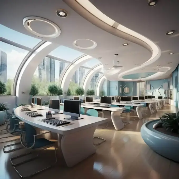 Premium commercial office building for office space investment